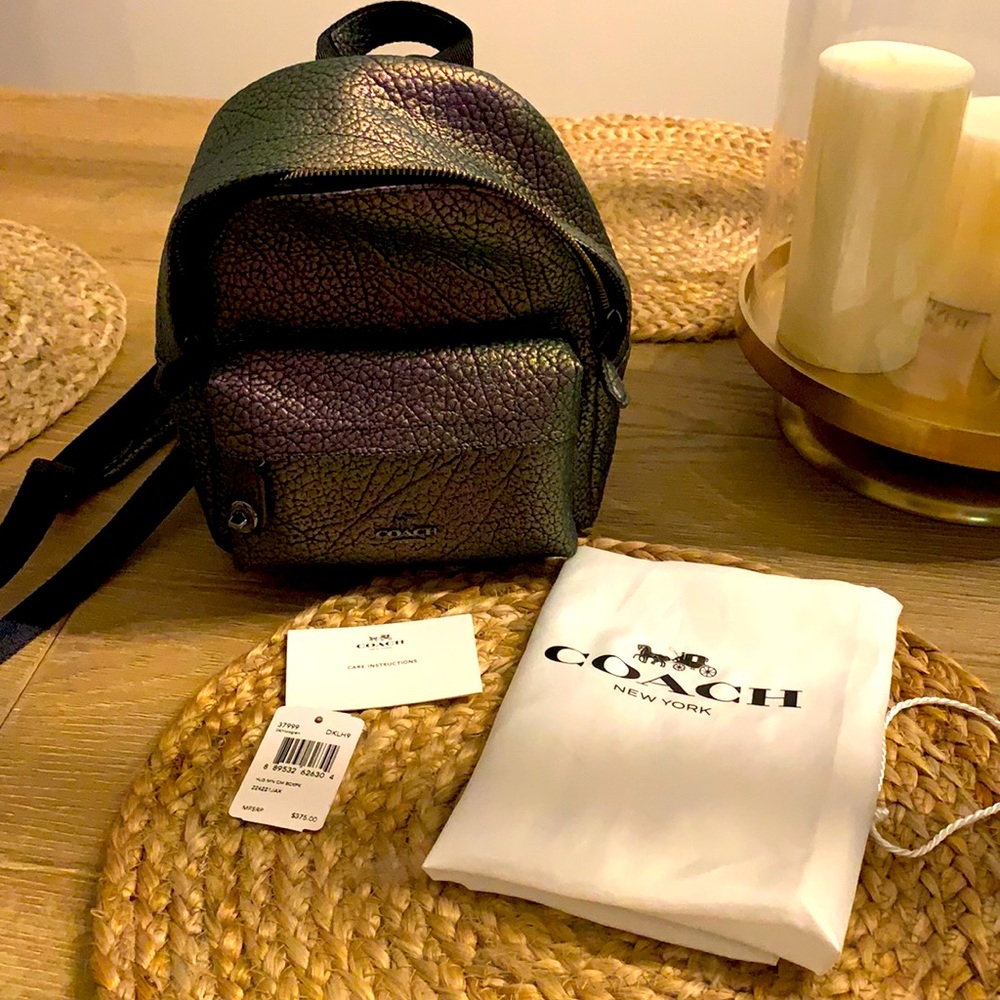 Coach Mini Campus Backpack Hologram